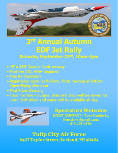 3rd Annual Autumn EDF Jet Rally